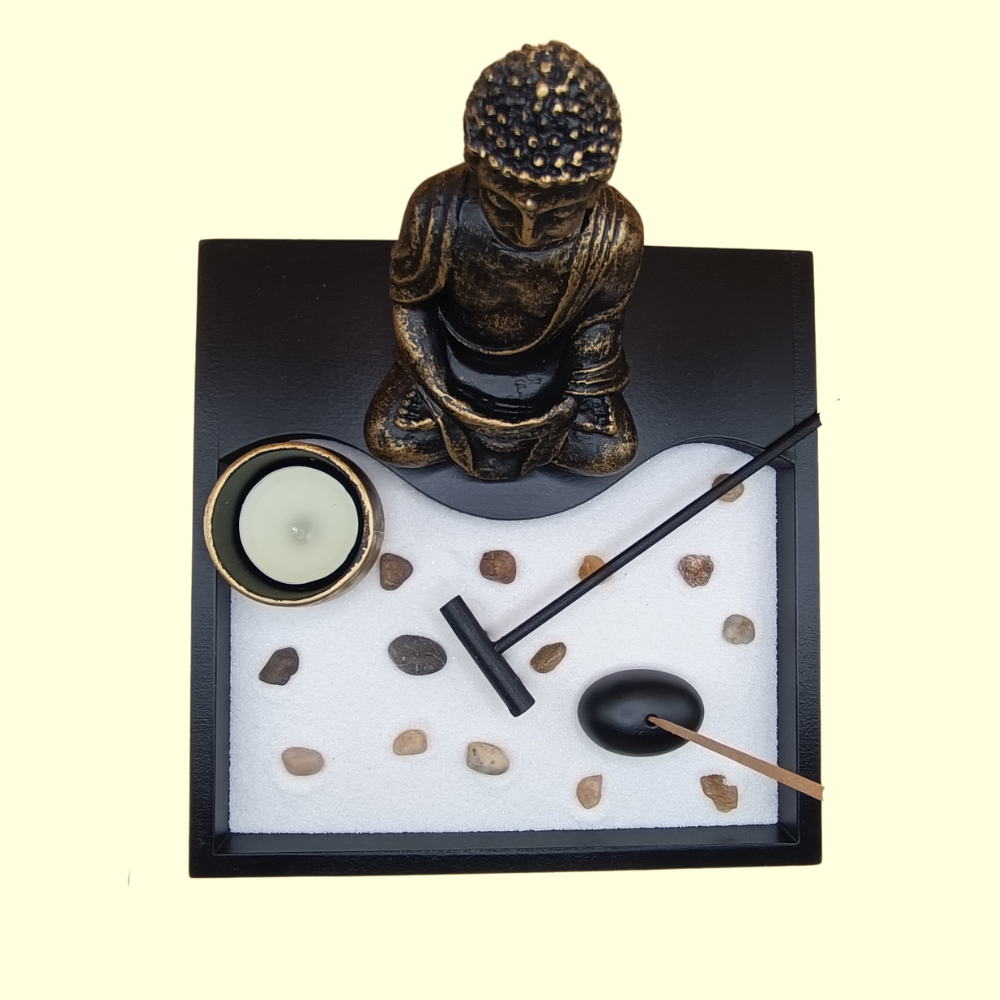 Jardin zen - Bouddha vague