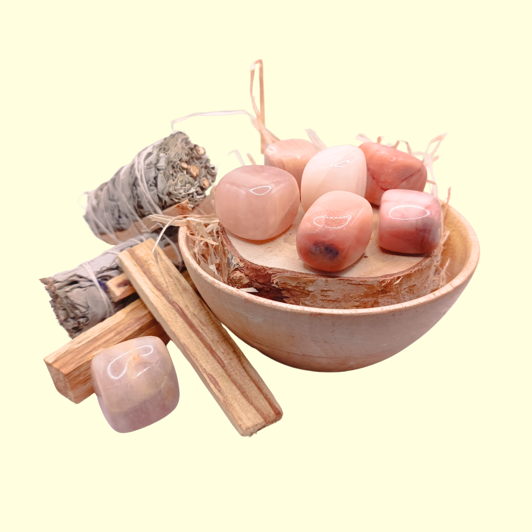 Pierres roulées - Aventurine Pêche 20 - 40 mm