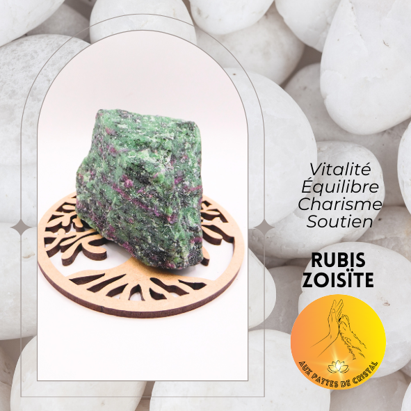 Pierre brute - Rubis zoïsite