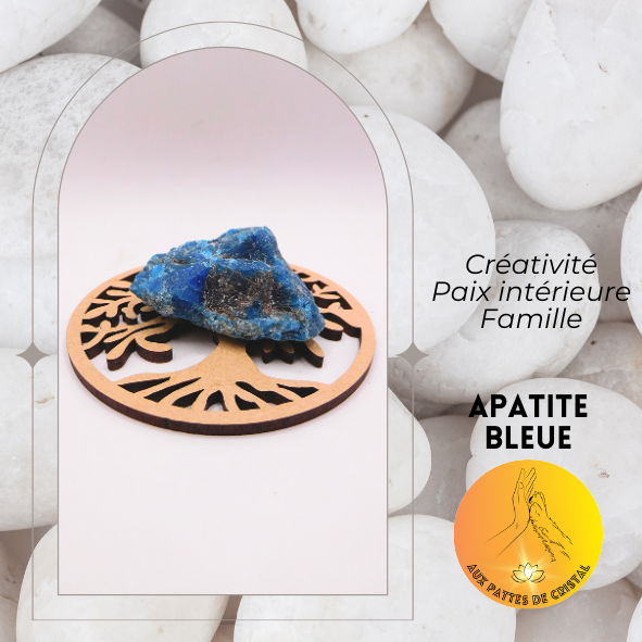 Pierre brute - Apatite bleue