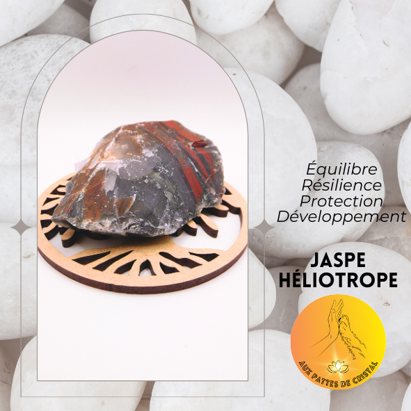 Pierre brute - Jaspe héliotrope