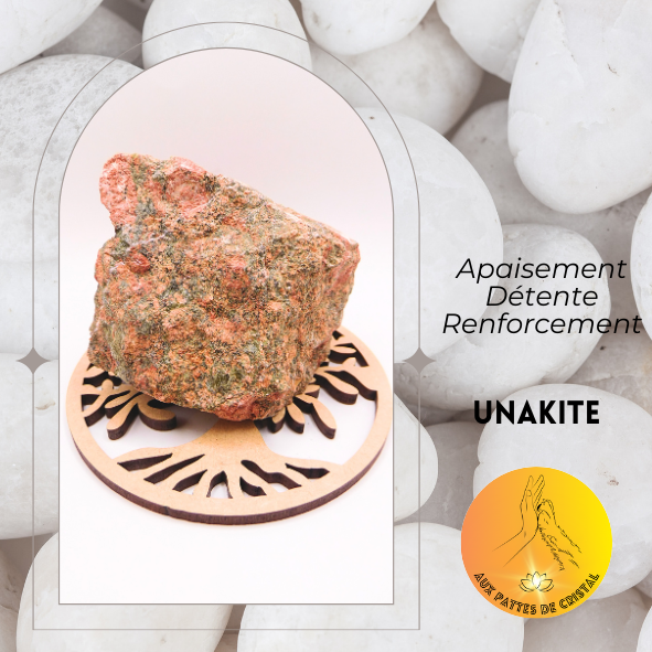 Pierre brute - Unakite