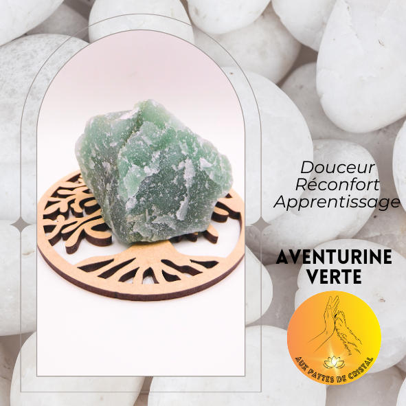 Pierre brute - Aventurine verte