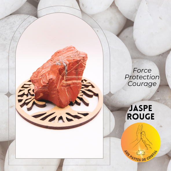 Pierre brute - Jaspe rouge