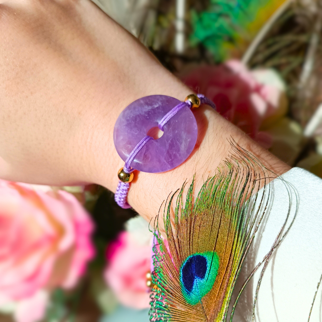 Bracelet Donut - Améthyste