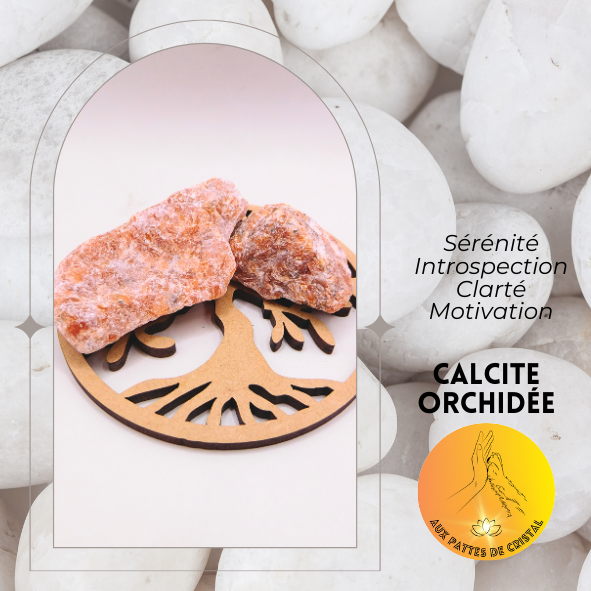 Pierre brute - Calcite orchidée