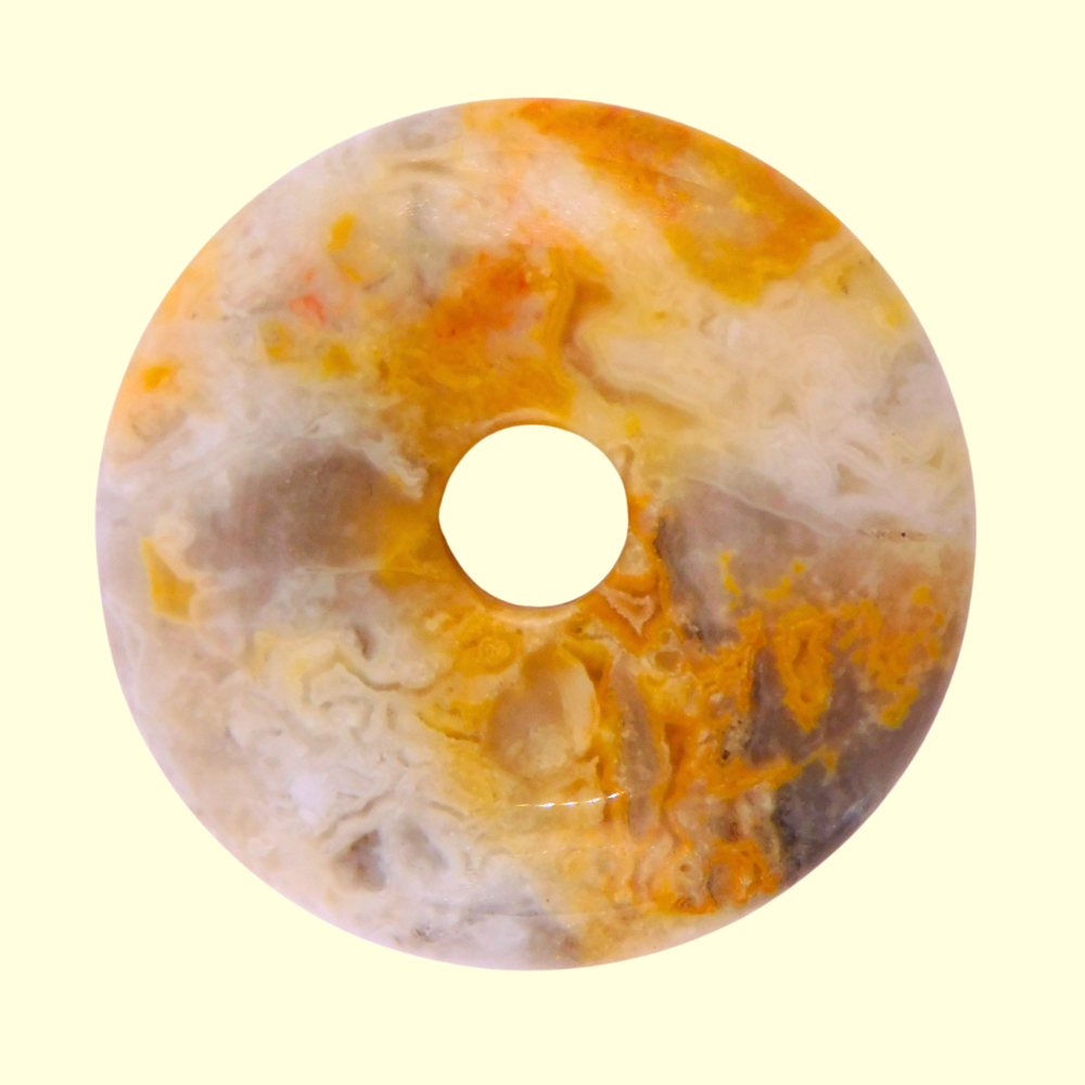 Donut en Agate Crazy Lace