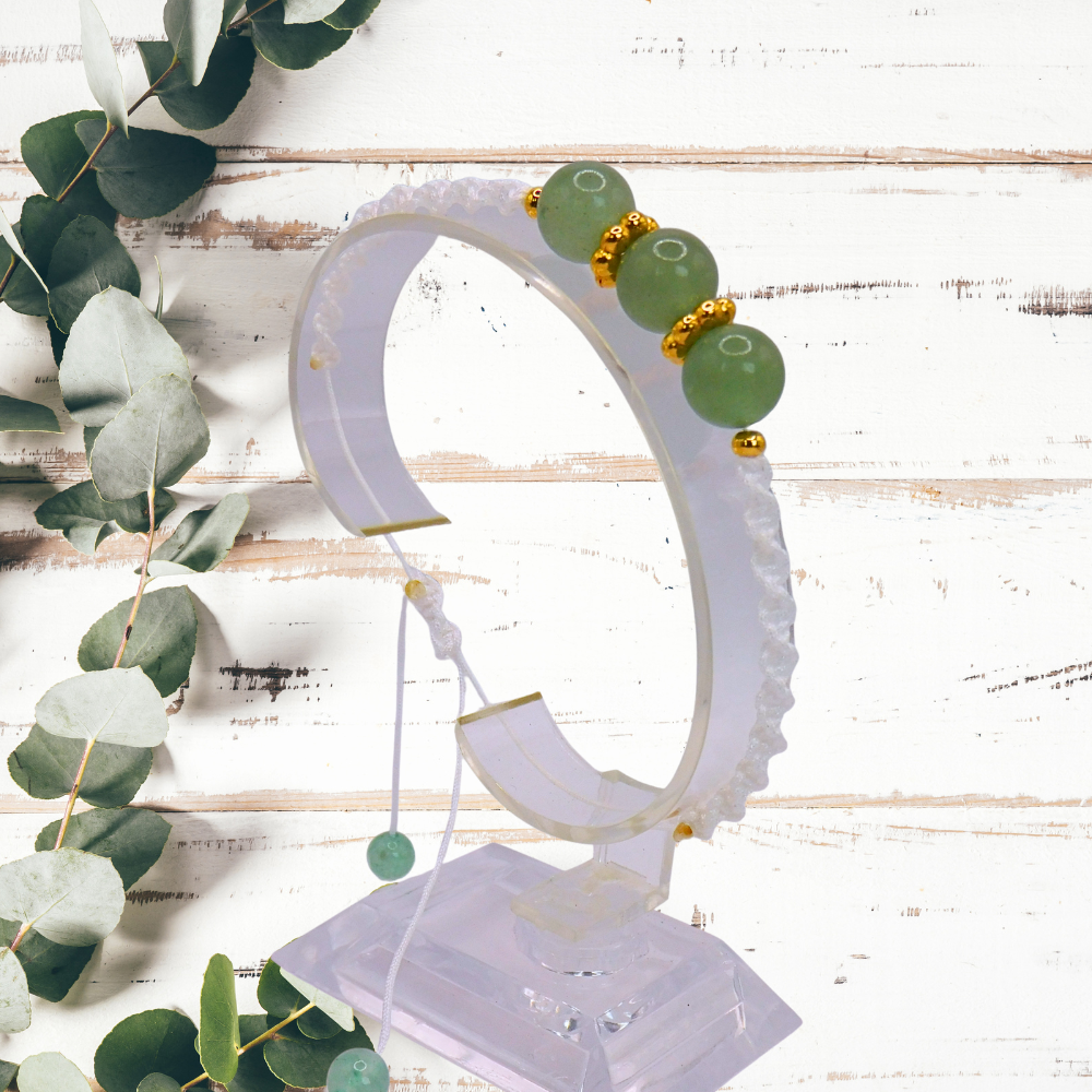Bracelet artisanal - Aventurine verte