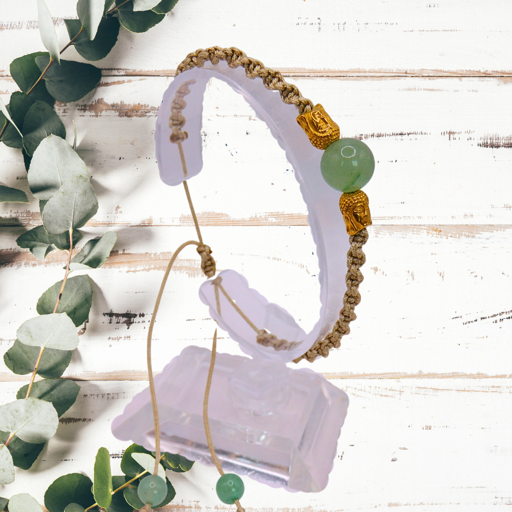 Bracelet artisanal - Aventurine verte