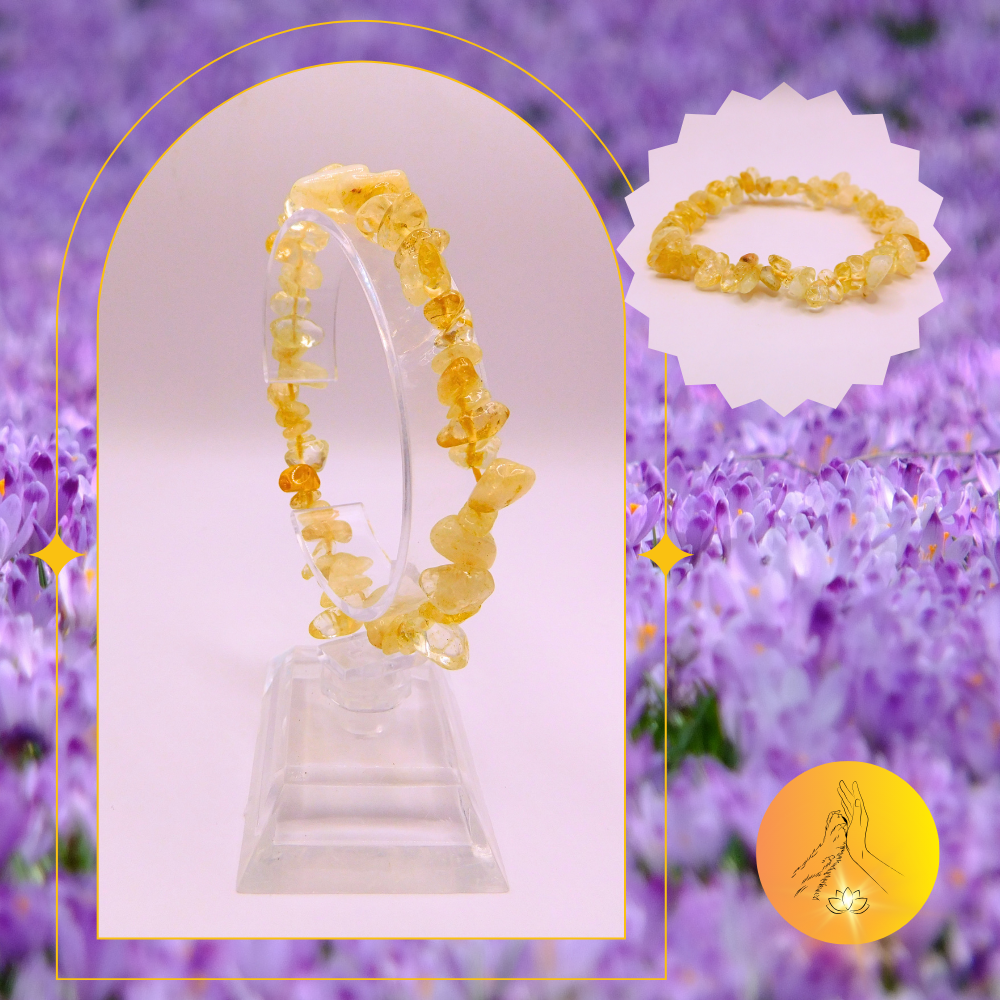 Bracelet baroque - Citrine chauffée