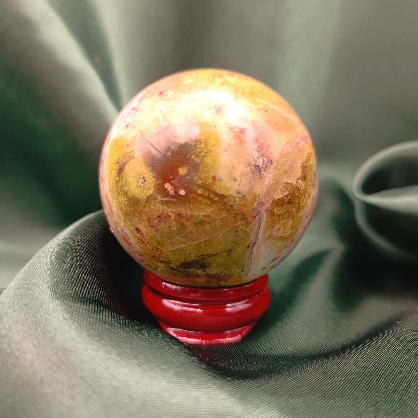 Sphère en opale verte - 40-50 mm