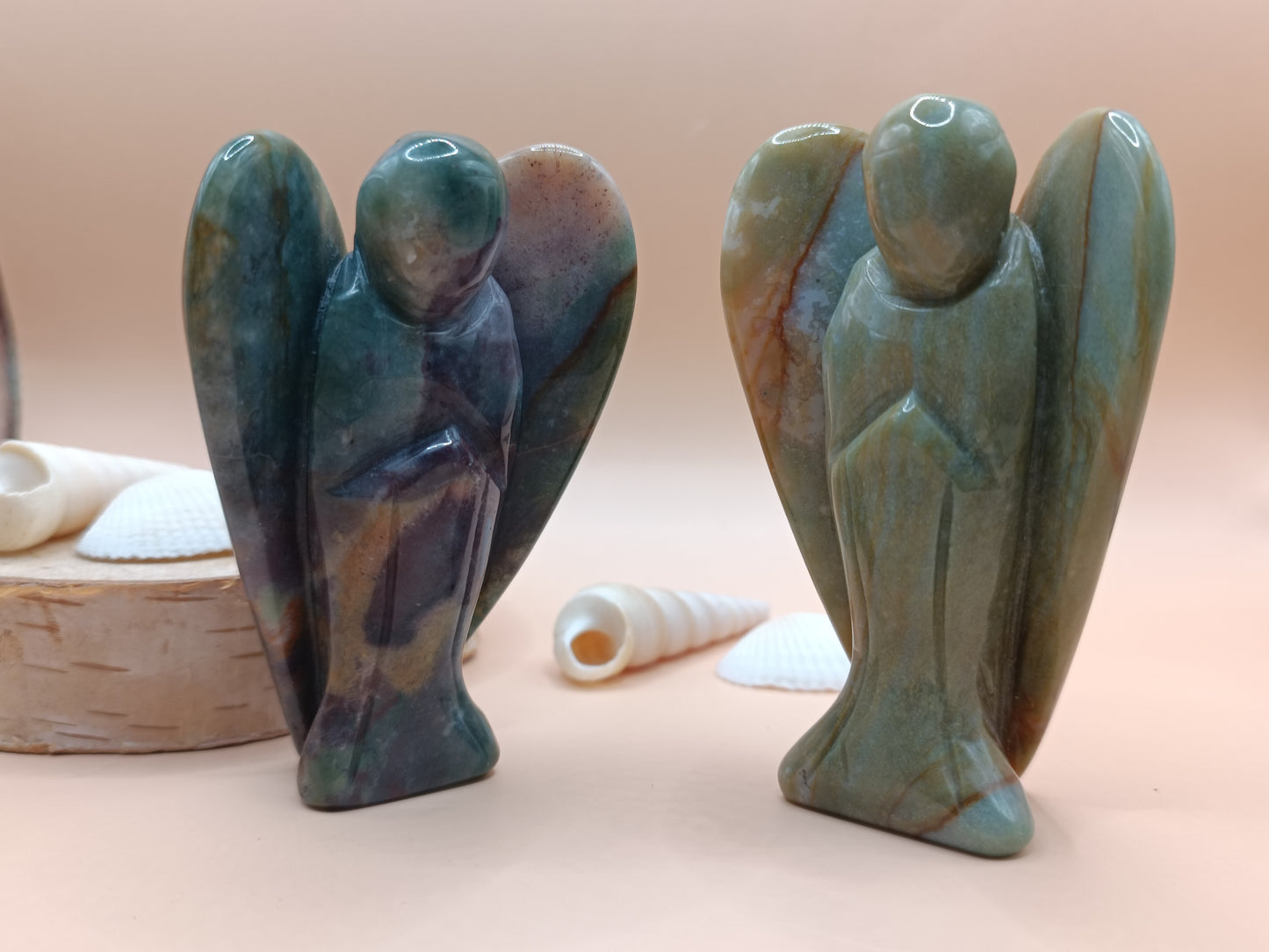 Statuette - Ange en agate indienne