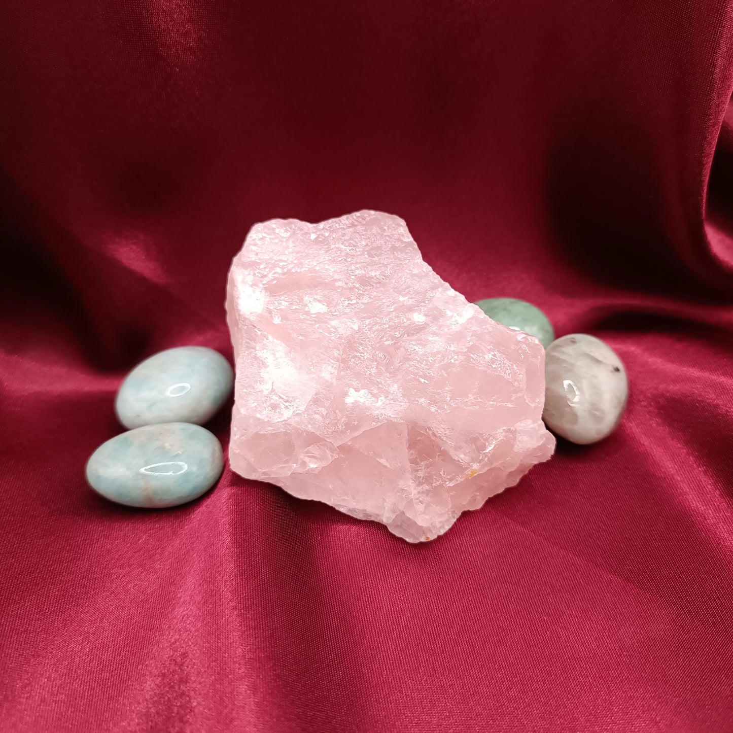 Pierre de quartz rose - 210 gr