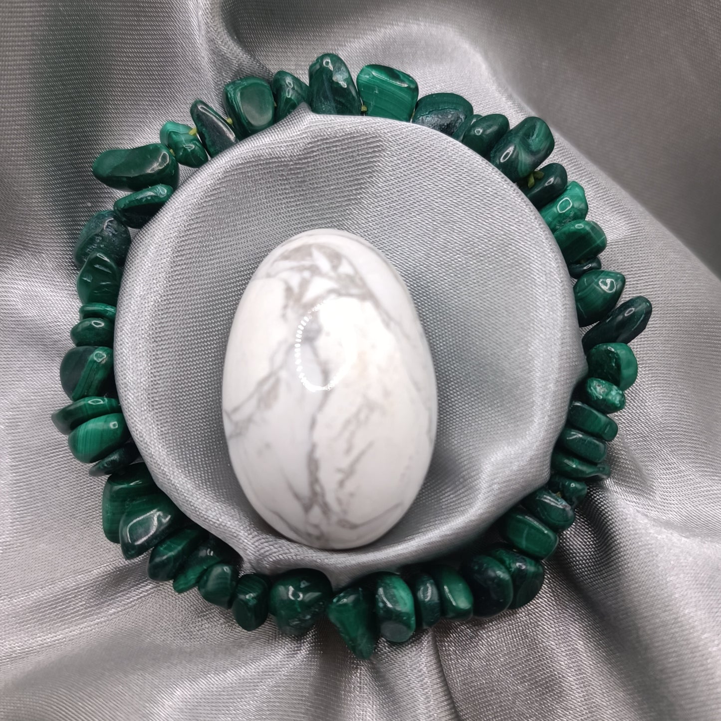 Bracelet baroque - Malachite