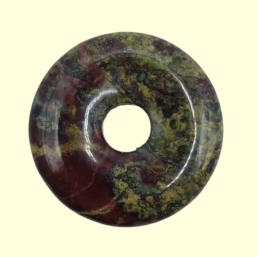 Donut en Jaspe Sang de Dragon