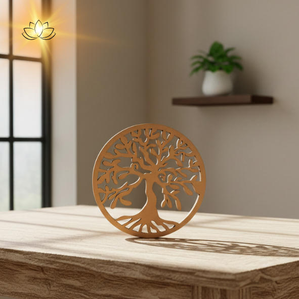 Plaque en bois - Arbre de vie