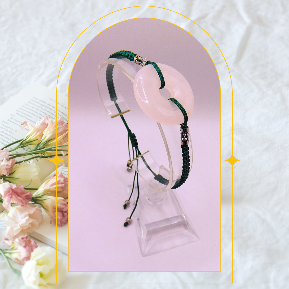 Bracelet Donut - Quartz rose