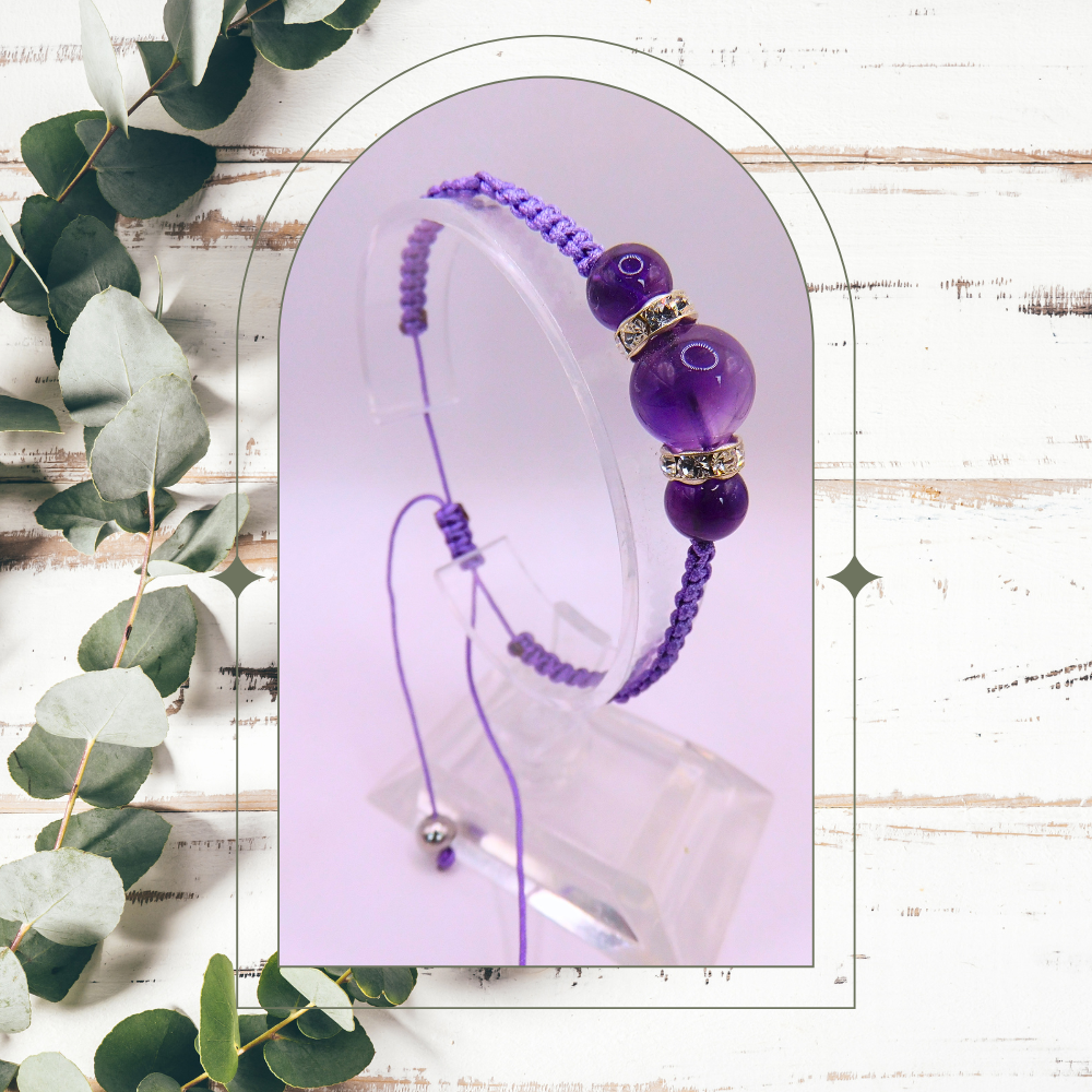 Bracelet artisanal - Améthyste