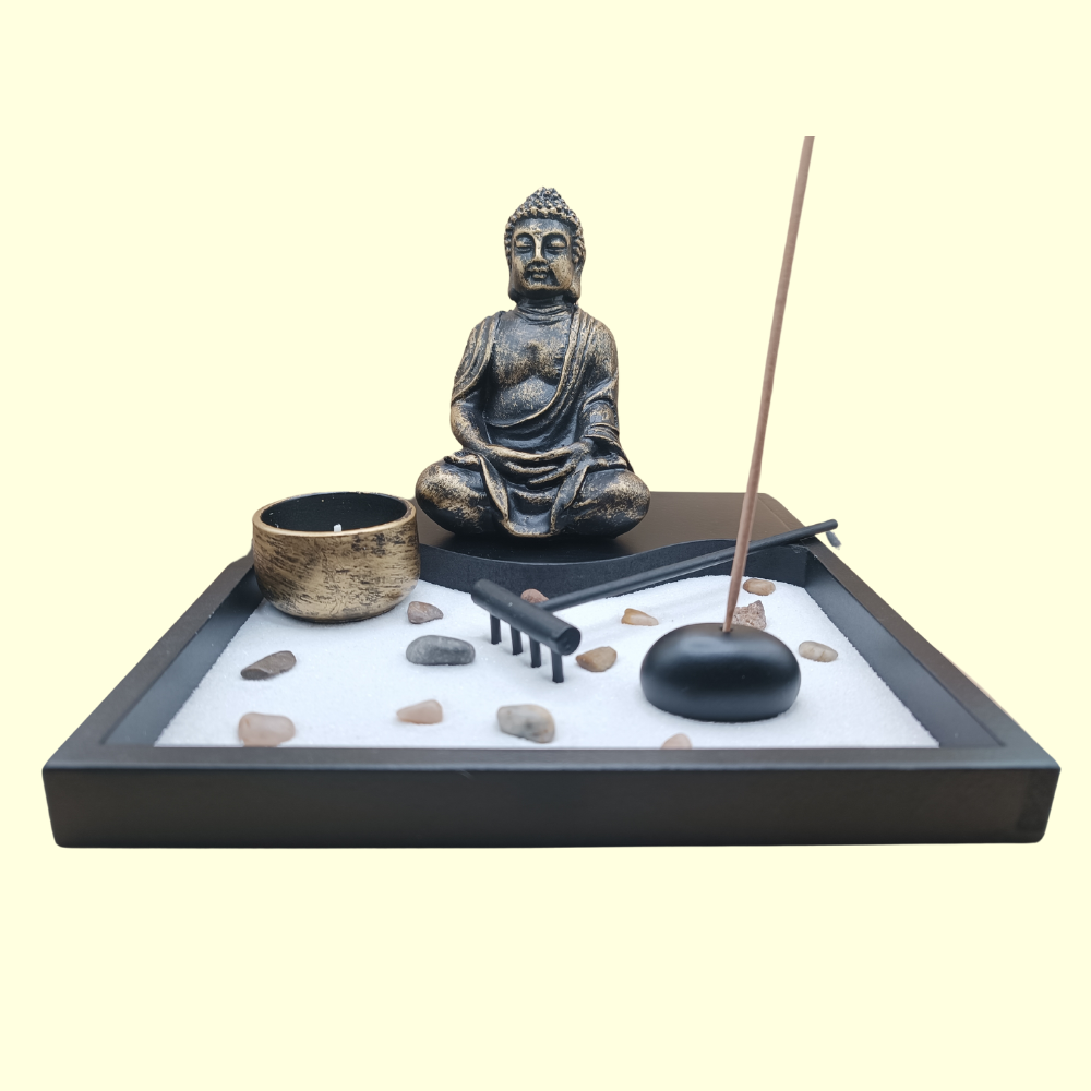 Jardin zen - Bouddha vague