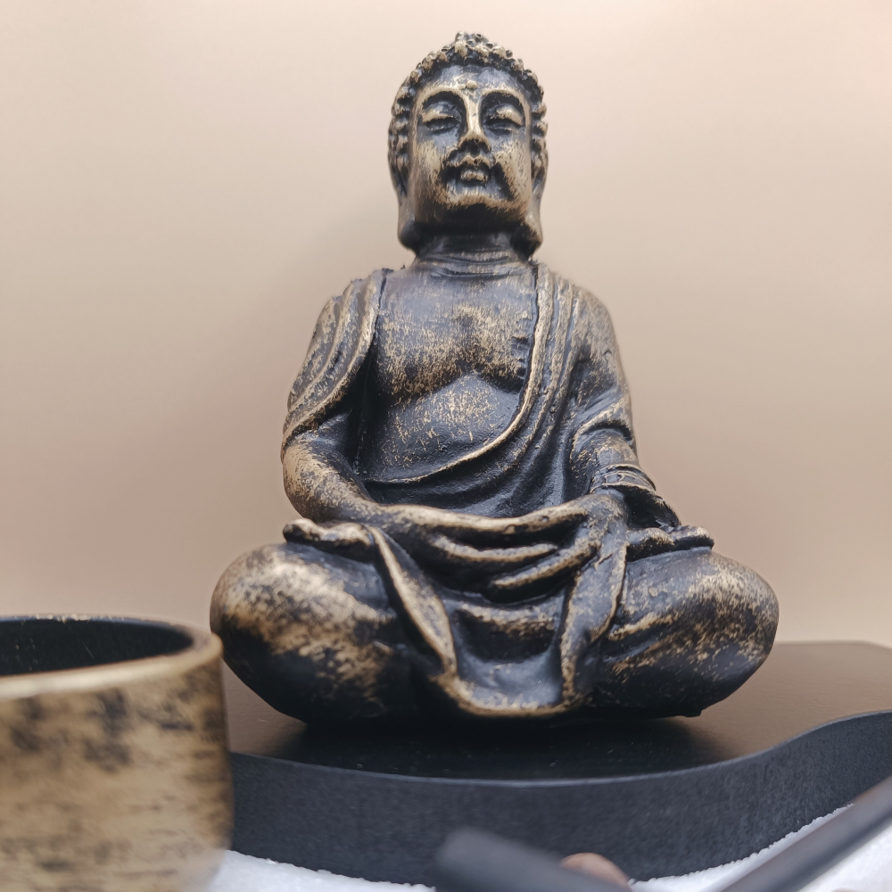 Jardin zen - Bouddha vague