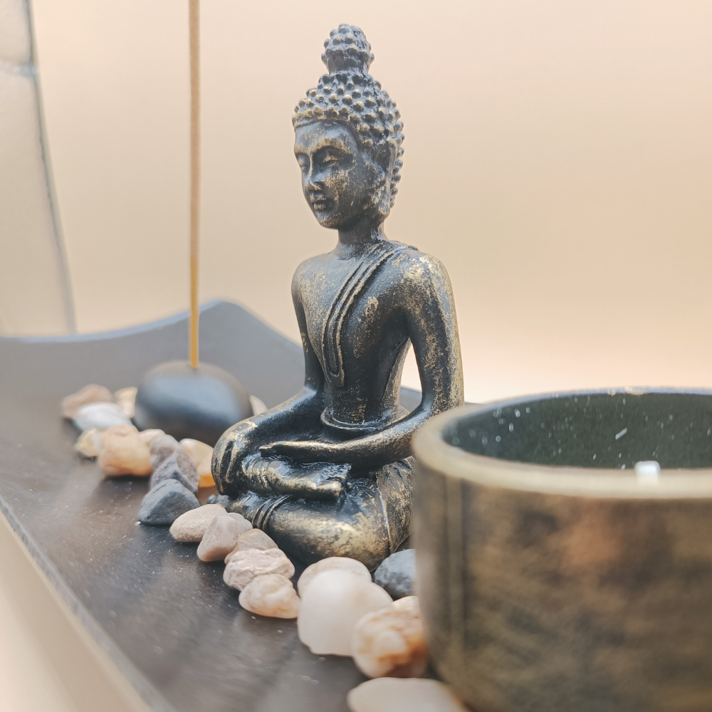 Jardin zen - Bouddha ondulé