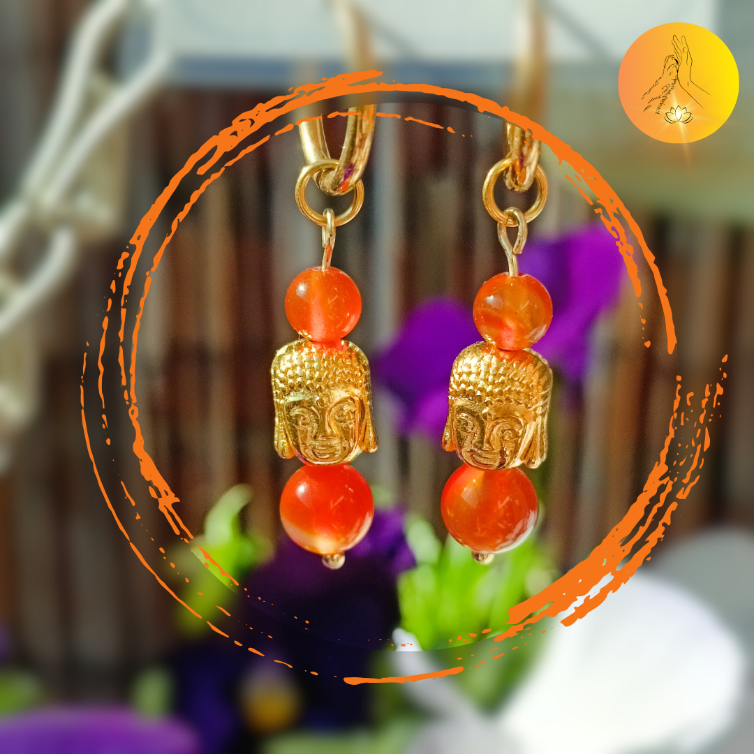 Boucles d'oreilles - Cornaline