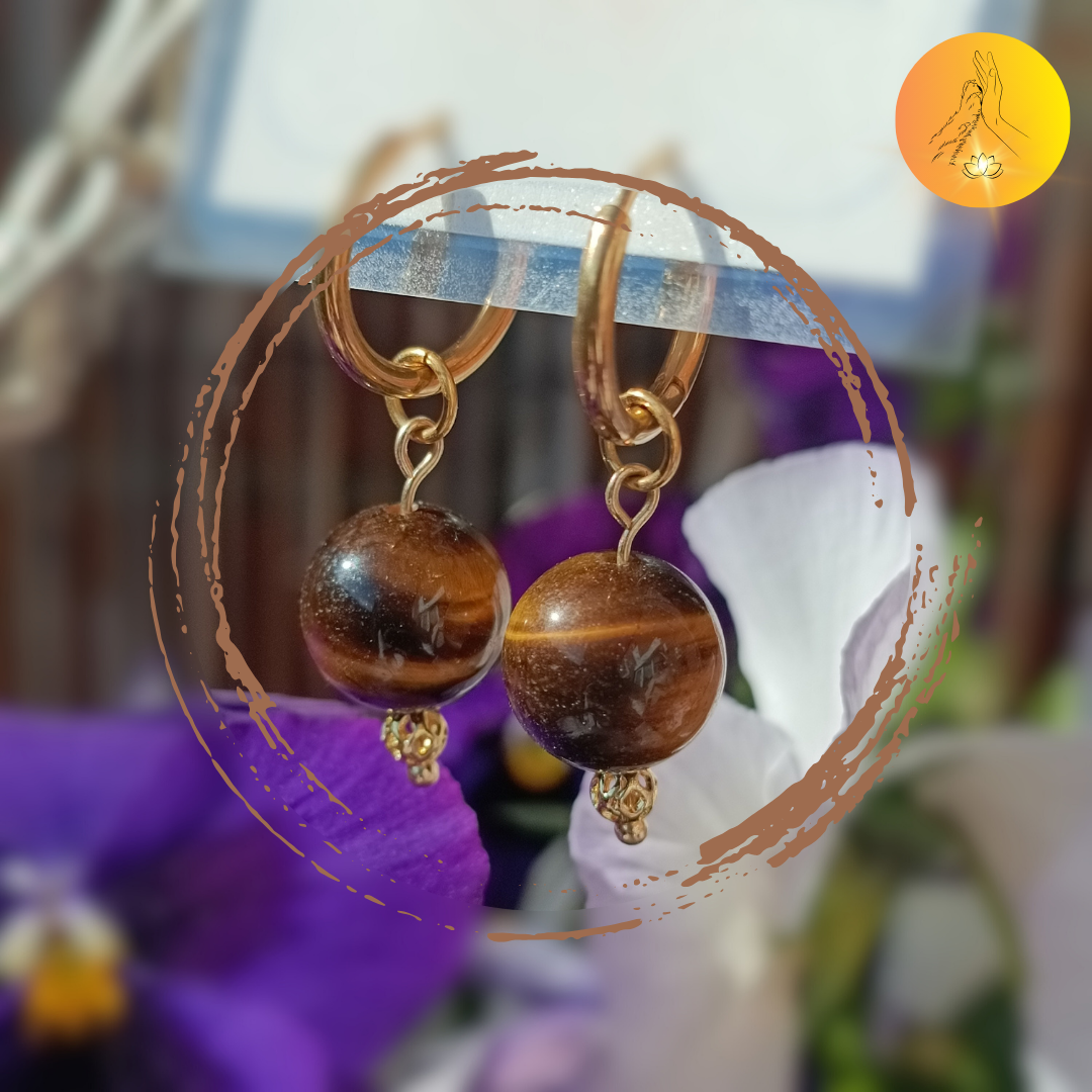 Boucles d'oreilles - Oeil de tigre