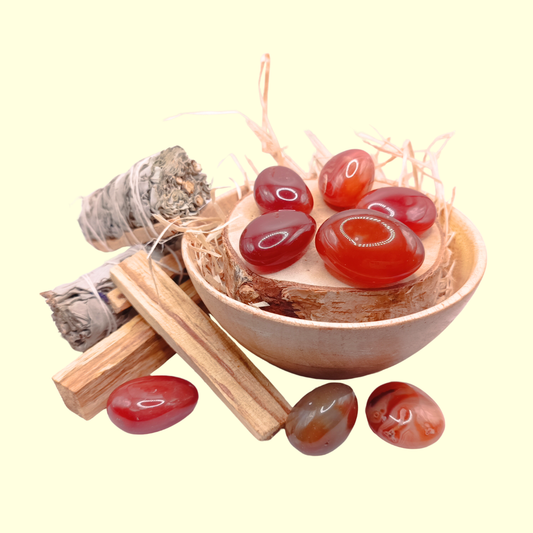 Pierres roulées - Cornaline 30 - 40 mm