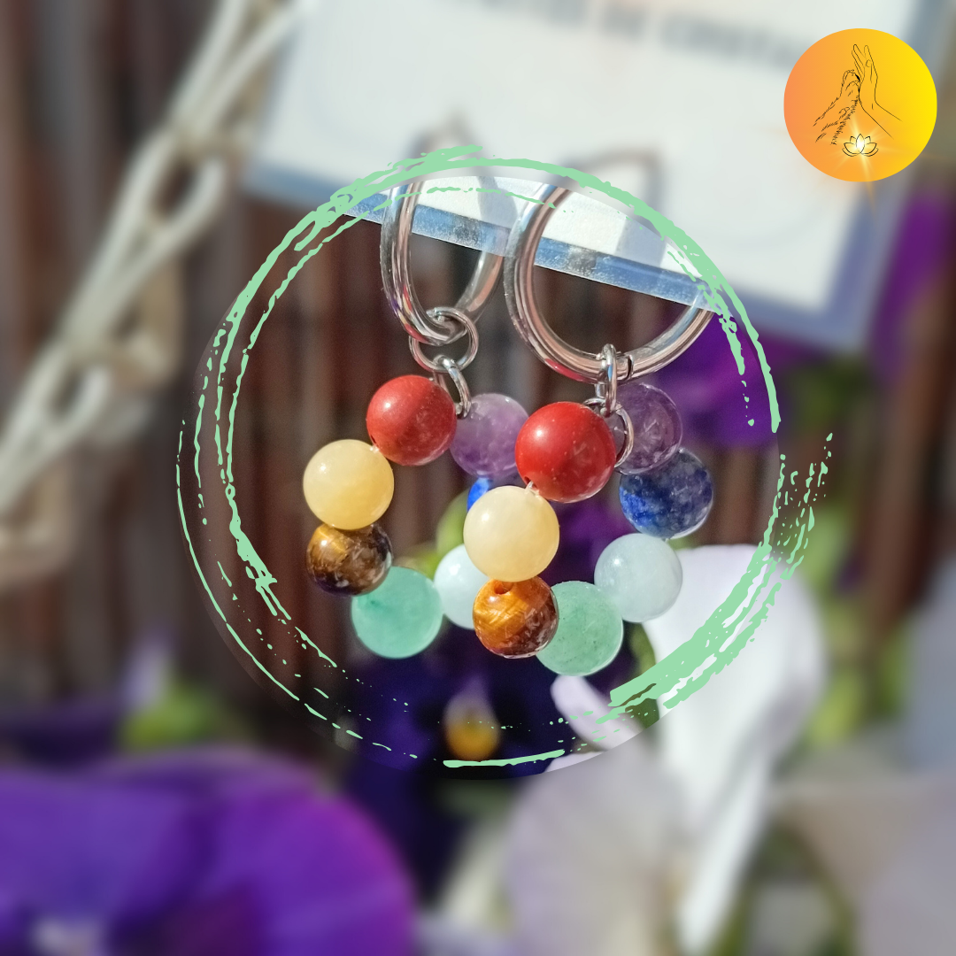 Boucles d'oreilles - 7 chakras