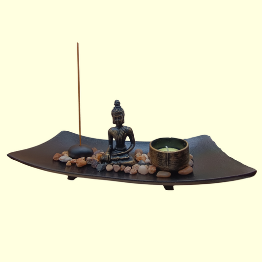 Jardin zen - Bouddha ondulé