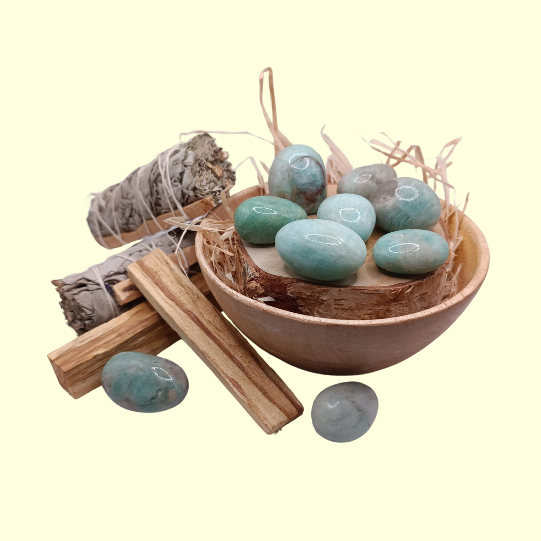 Pierres roulées - Amazonite 20 - 30 mm