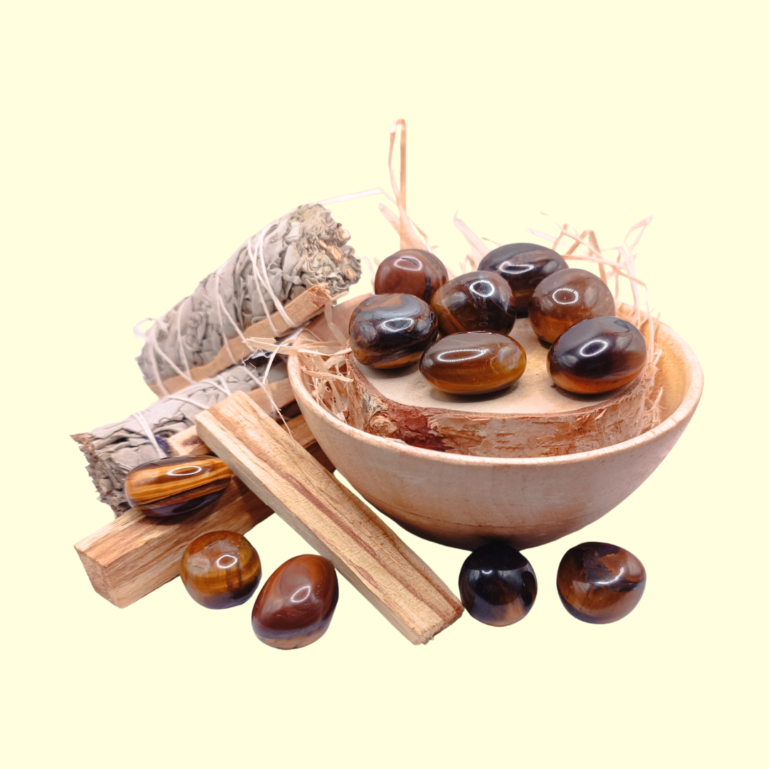 Pierres roulées - Oeil de Tigre 20-30 mm