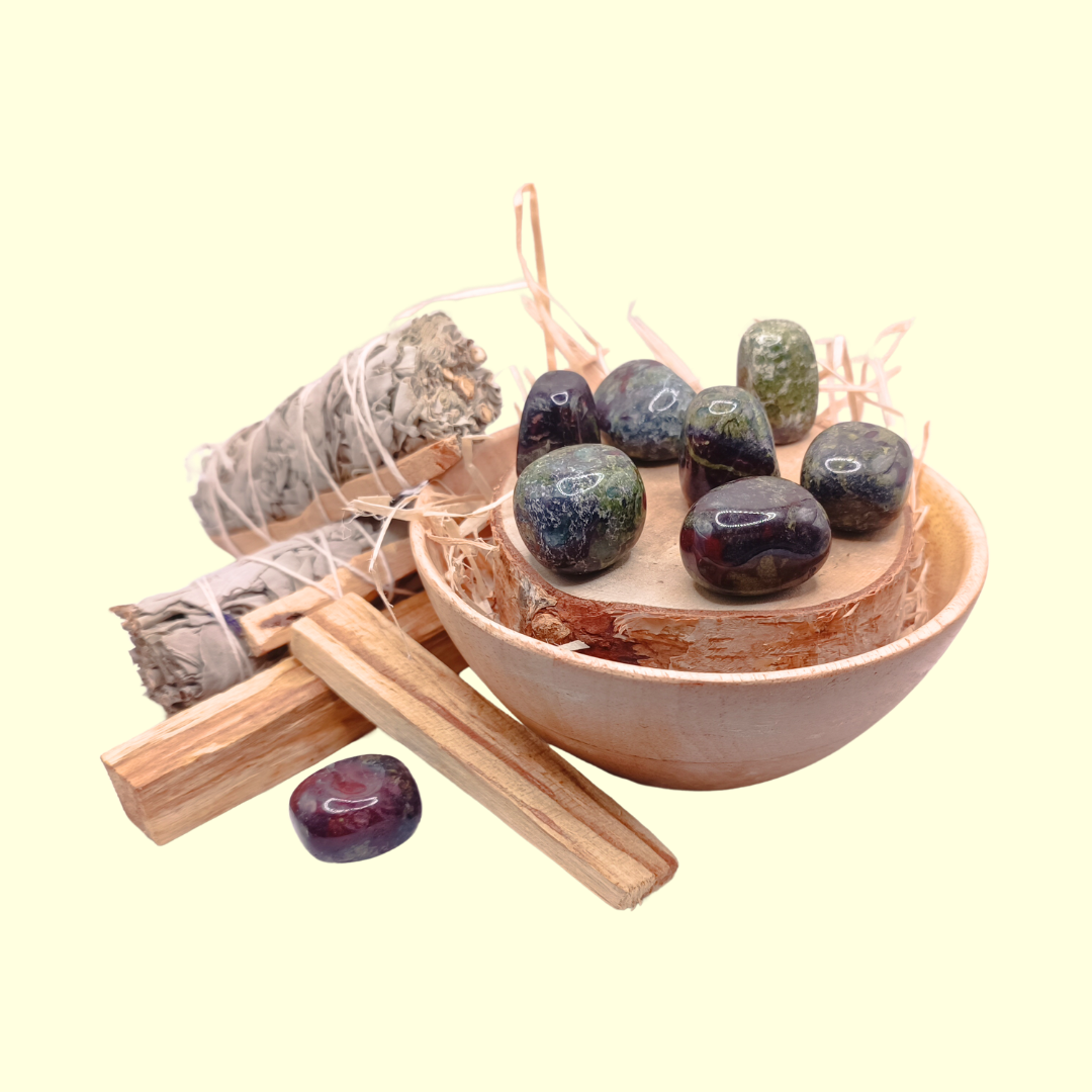 Pierres roulées - Jaspe sang de dragon