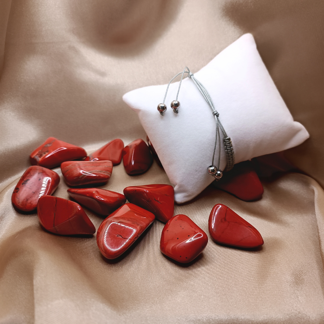 Bracelet Donut - Jaspe Rouge