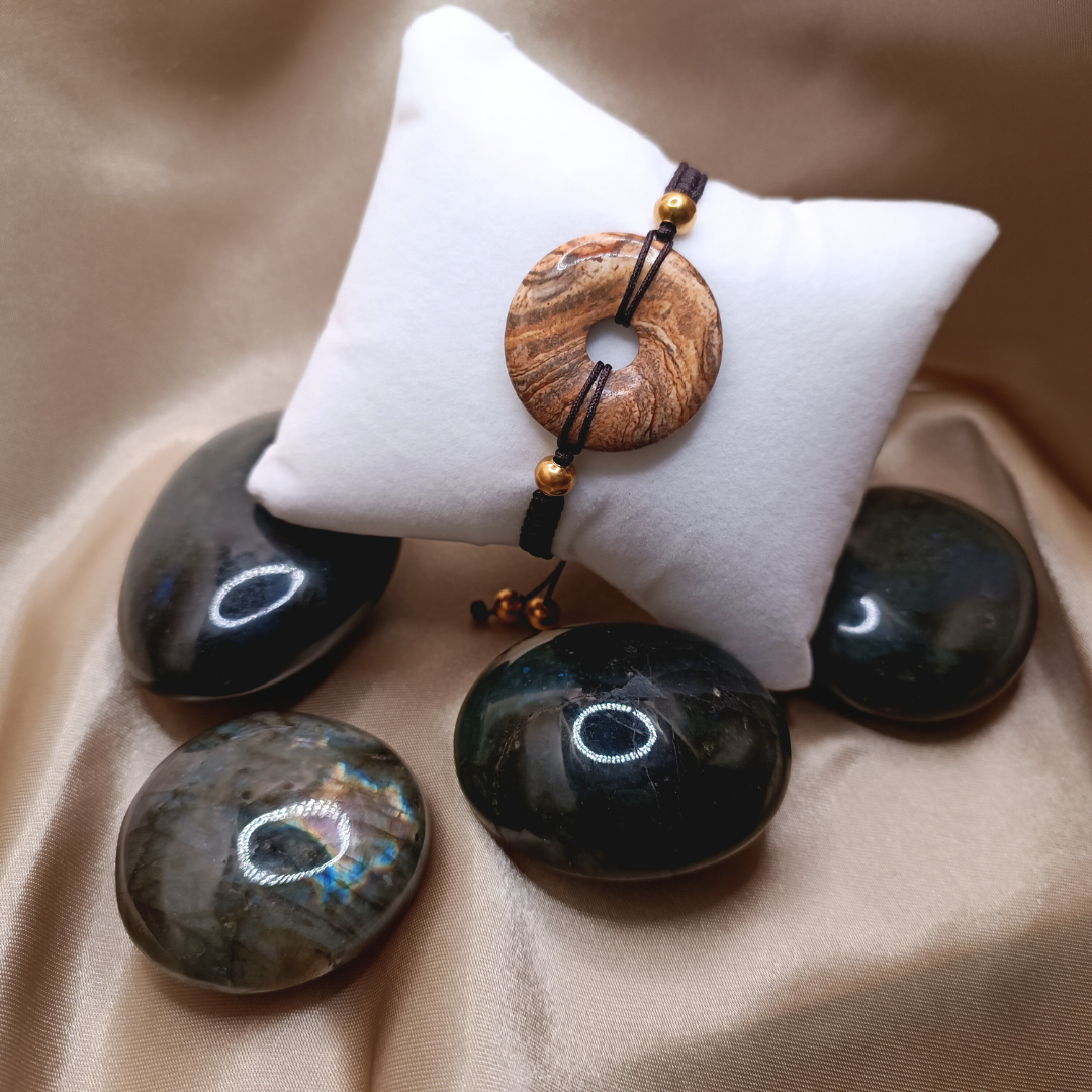 Bracelet Donut - Jaspe Paysage