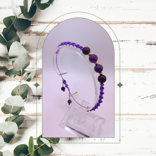 Bracelet artisanal - Améthyste