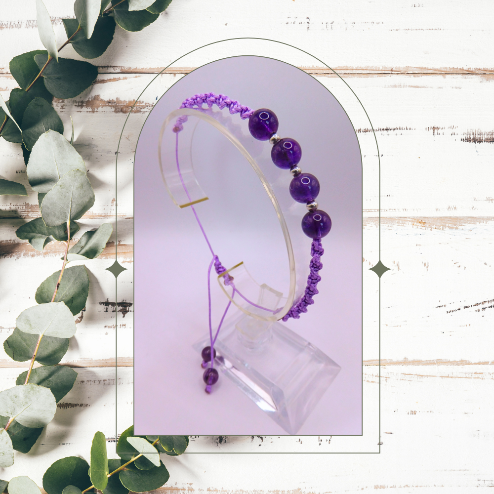 Bracelet artisanal - Améthyste