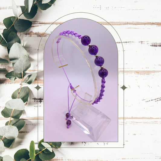 Bracelet artisanal - Améthyste