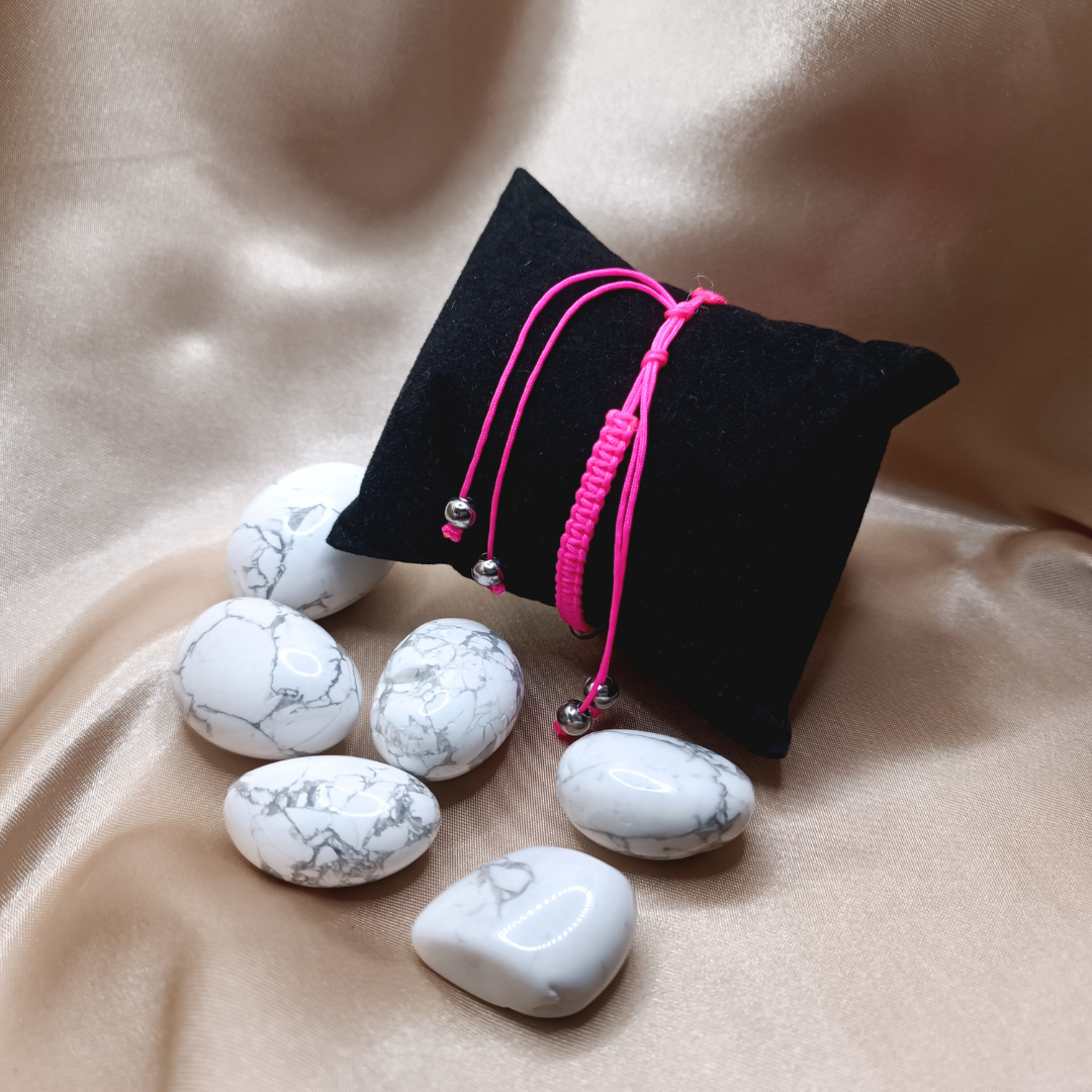 Bracelet Donut - Howlite Blanche