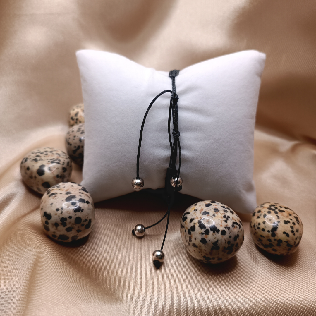 Bracelet Donut - Jaspe Dalmatien