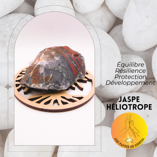 Pierre brute - Jaspe héliotrope