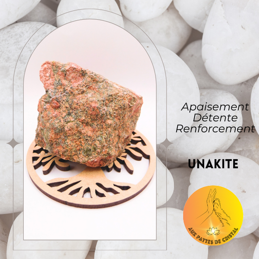 Pierre brute - Unakite