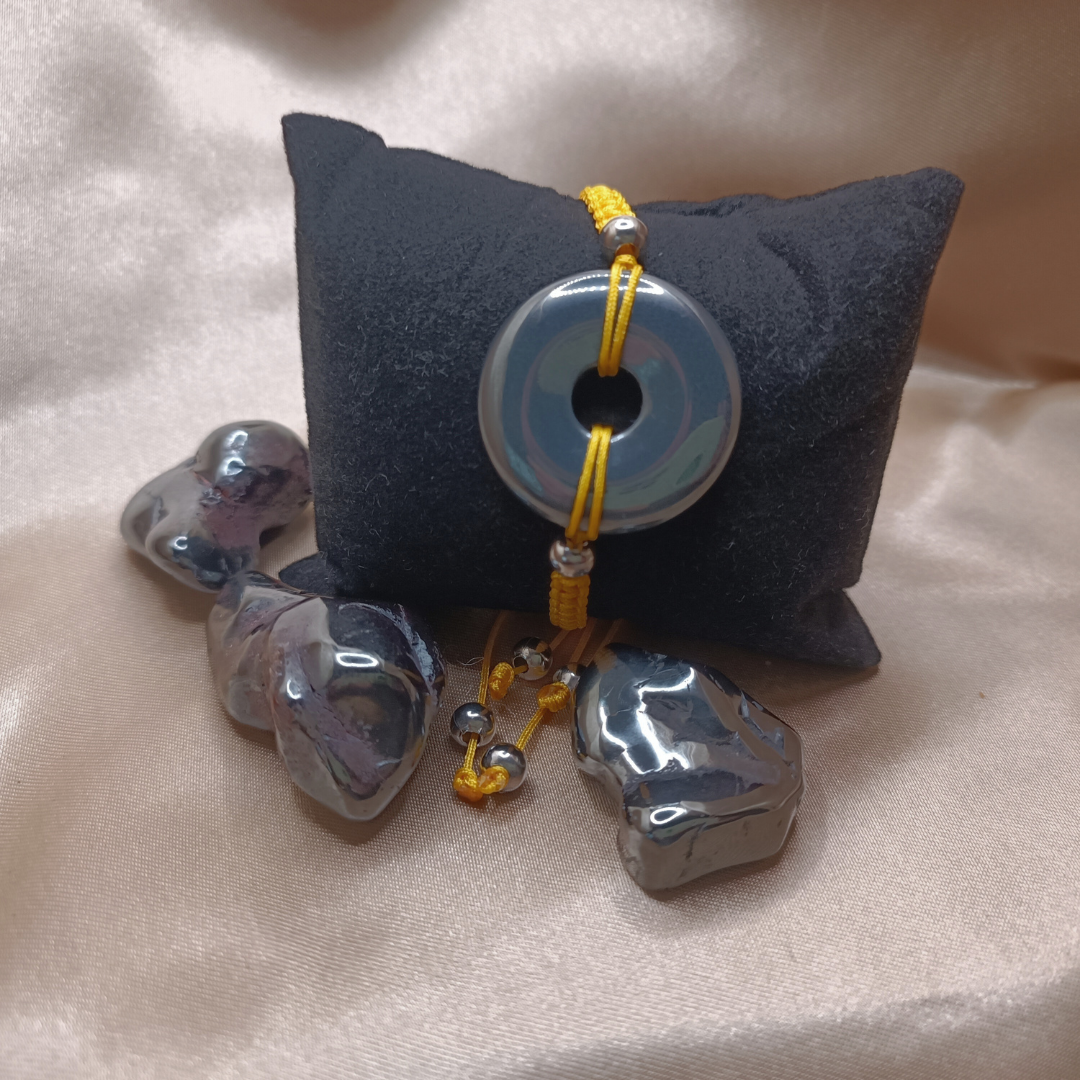 Bracelet Donut - Hématite