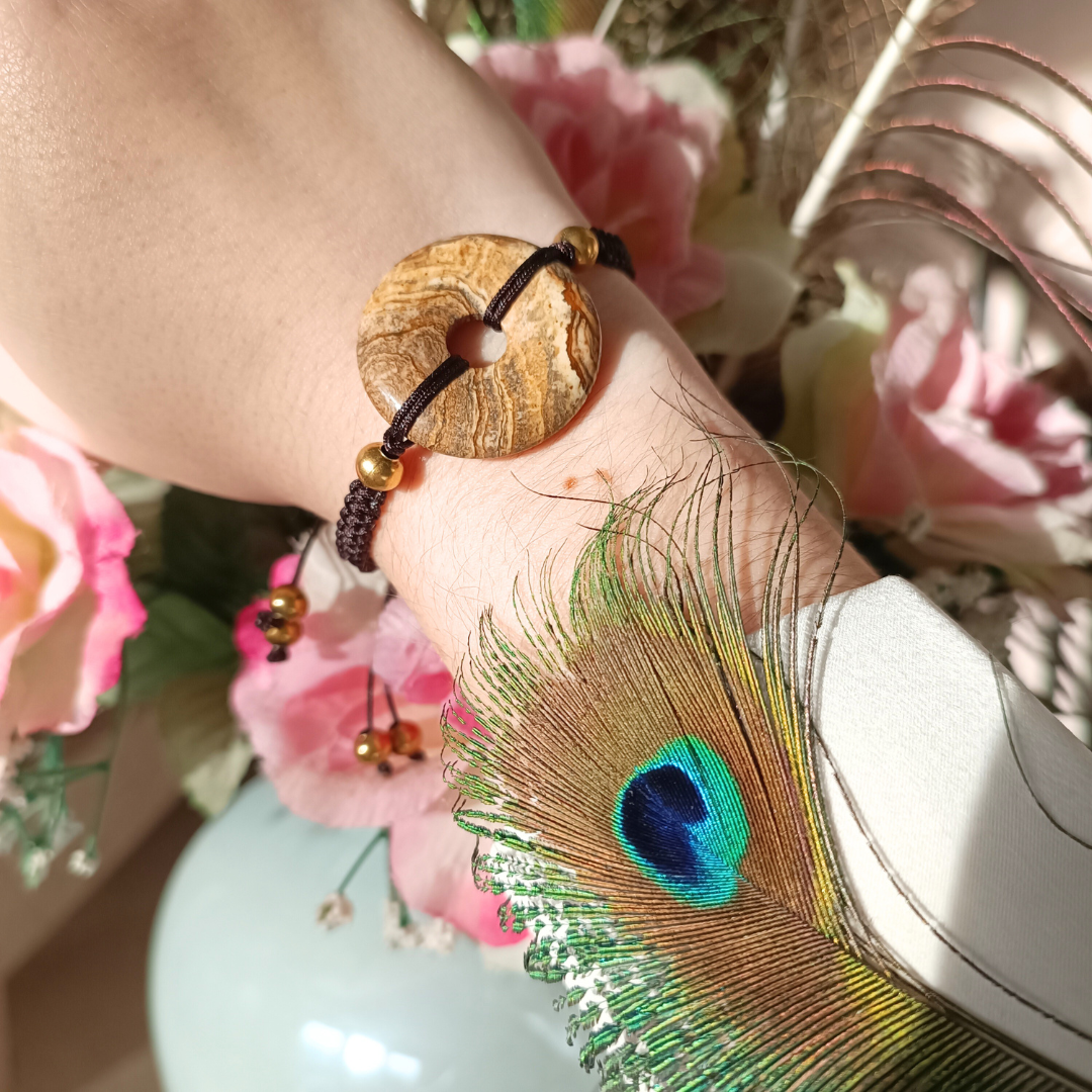 Bracelet Donut - Jaspe Paysage