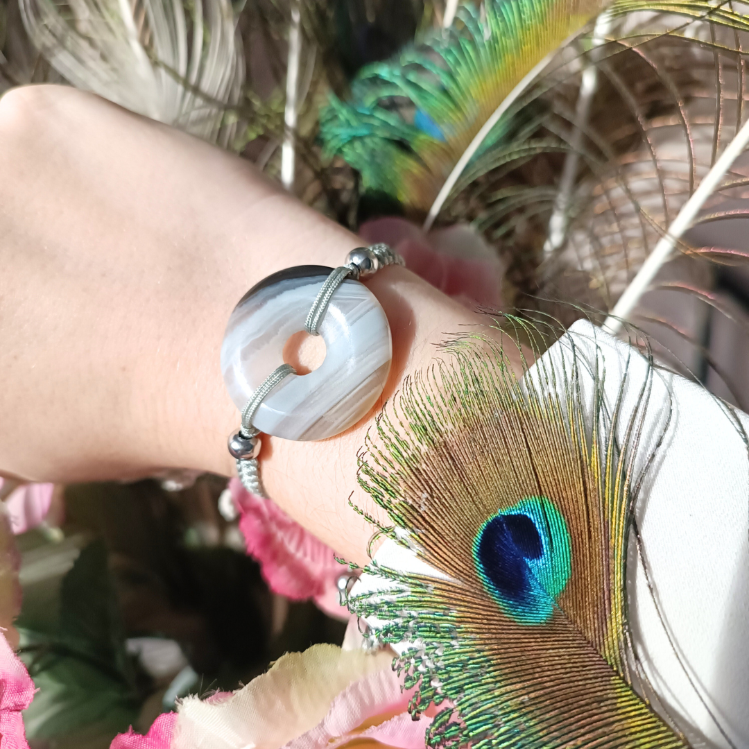 Bracelet Donut - Agate du Botswana