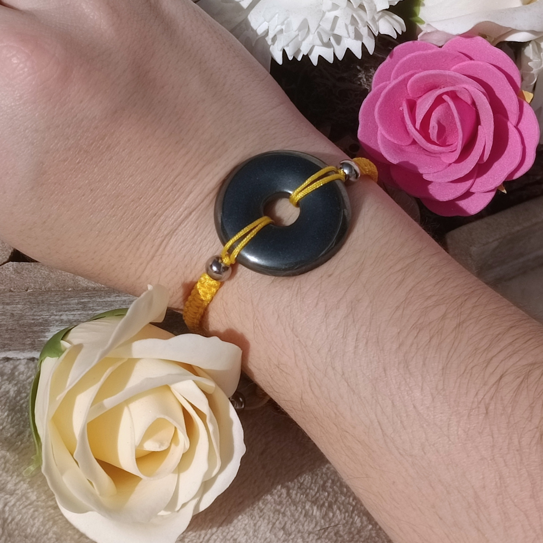 Bracelet Donut - Hématite