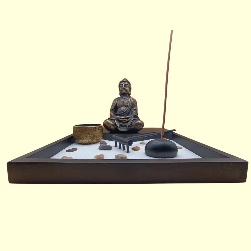 Jardin zen - Bouddha vague