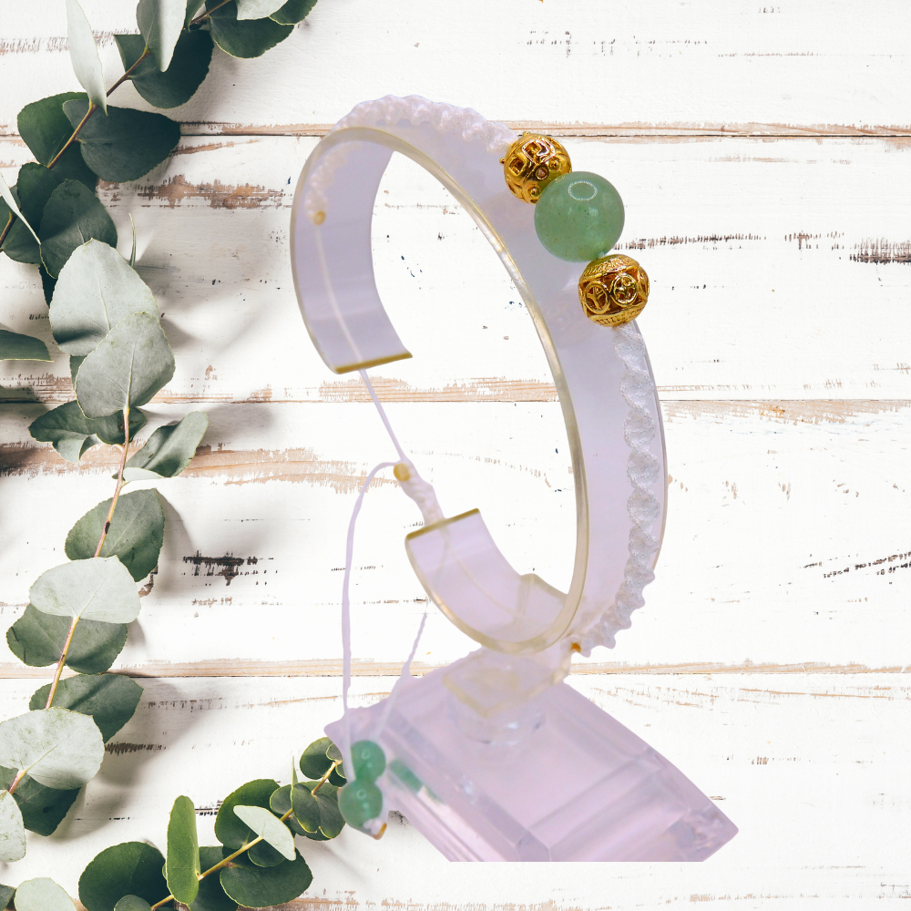 Bracelet artisanal - Aventurine verte