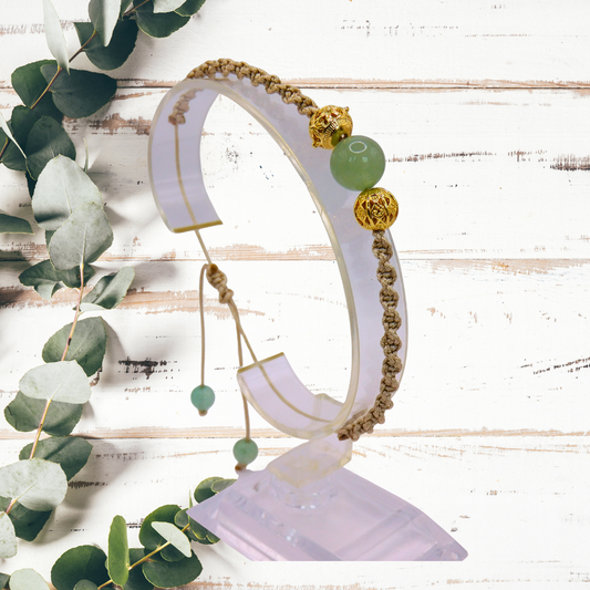 Bracelet artisanal - Aventurine verte