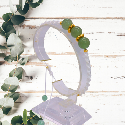 Bracelet artisanal - Aventurine verte